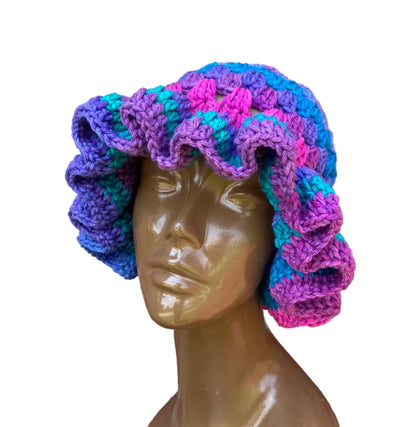 Polo Stripes Granny Ruffle Hat