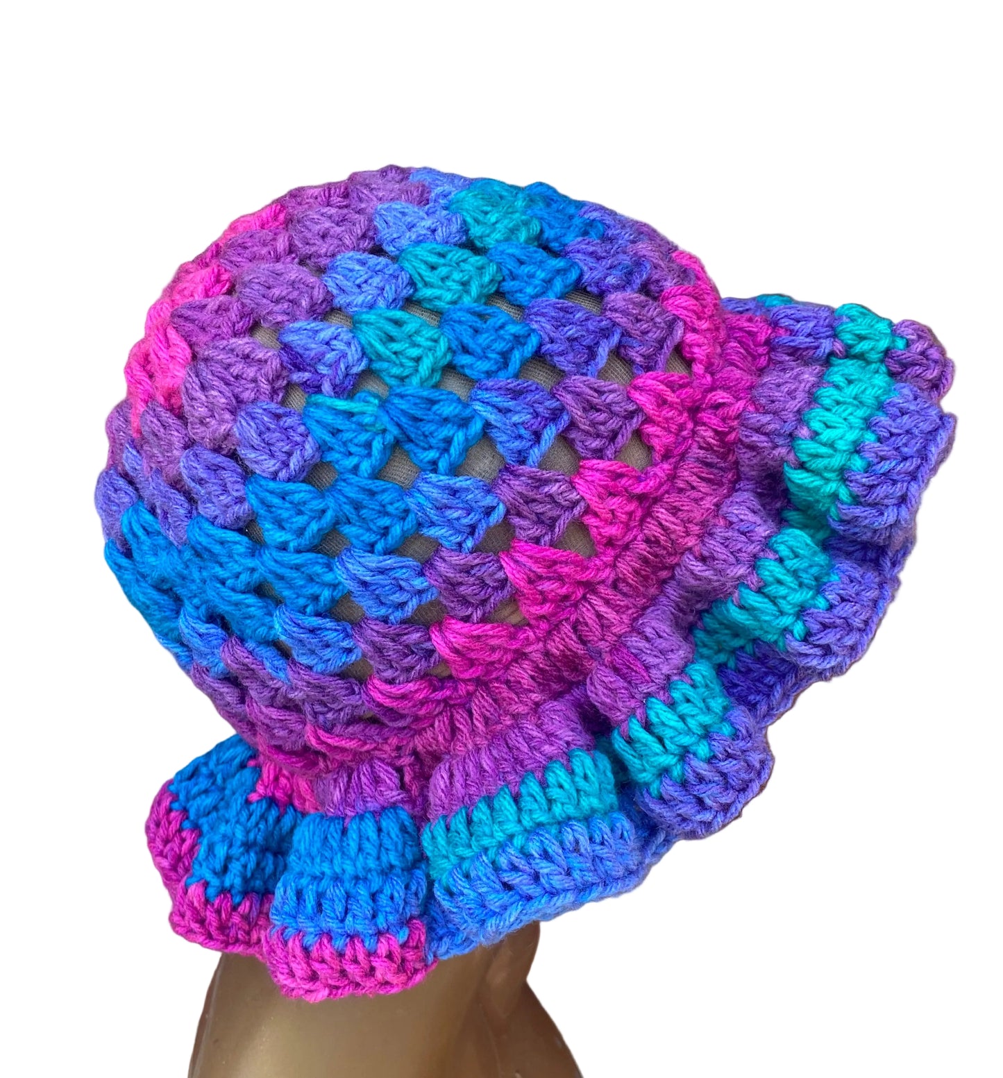 Polo Stripes Granny Ruffle Hat