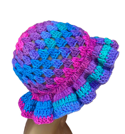 Polo Stripes Granny Ruffle Hat