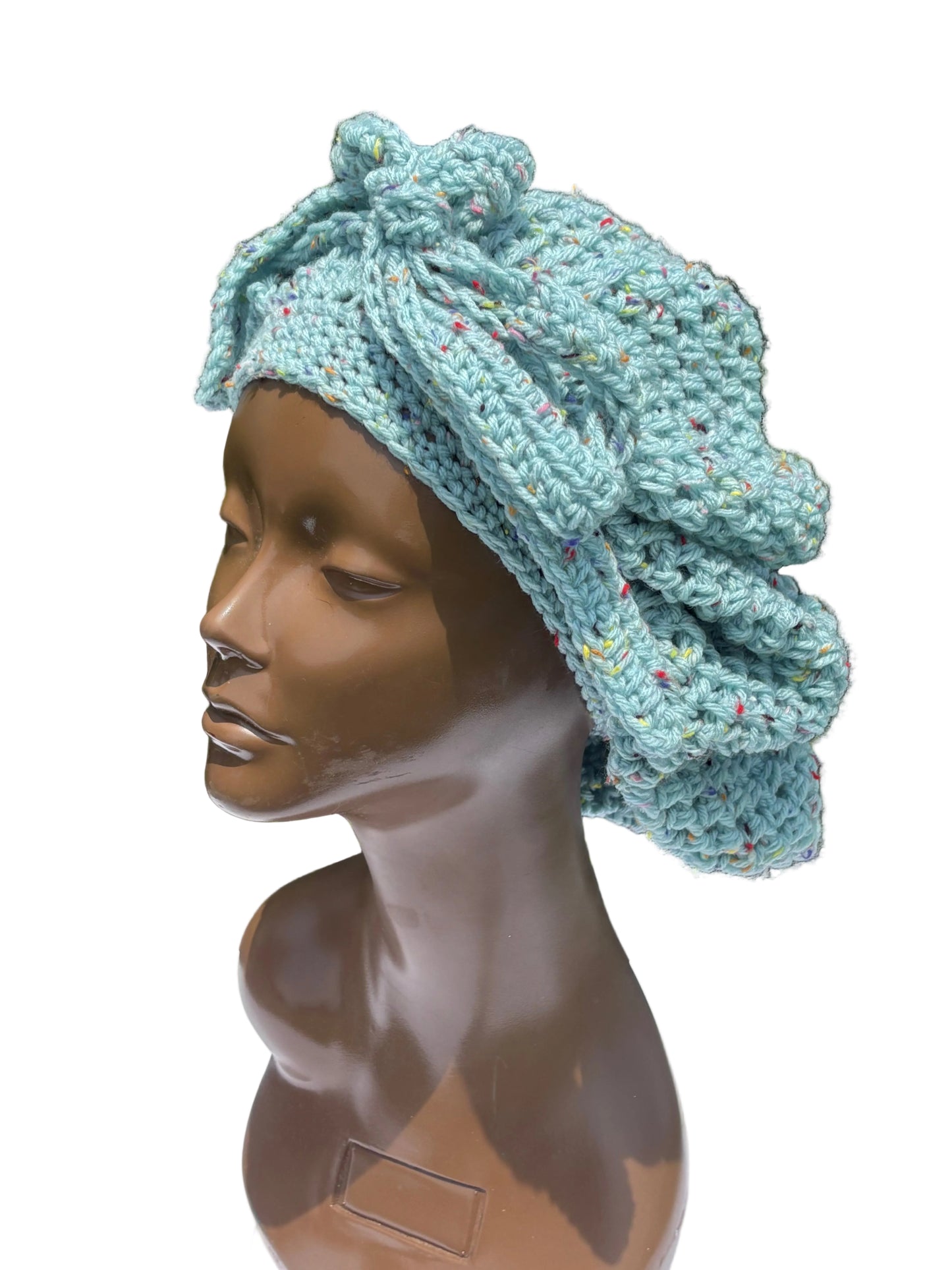 Turquoise Fleck Bonnet