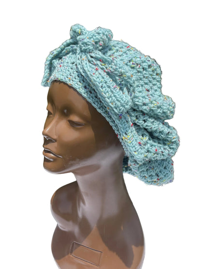 Turquoise Fleck Bonnet
